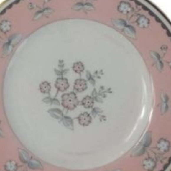 Vintage Set of 3 Wedgwood PIMPERNEL PINK Bone China Salad Plates W3652 - Picture 5 of 5